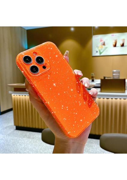 Iphone 13 Pro Max Uyumlu Kılıf Kamera Korumalı Parlak Işıltılı Simli Yıldızlı Renkli Slikon Kapak