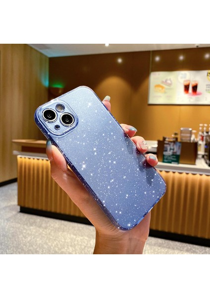 Iphone 14 Plus Uyumlu Kılıf Kamera Korumalı Parlak Işıltılı Simli Yıldızlı Renkli Slikon Kapak fiyatları