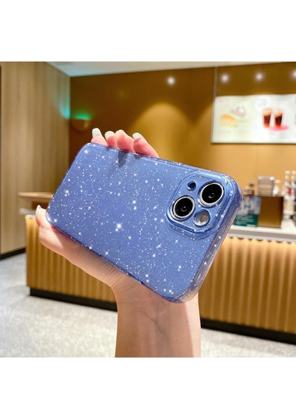 Iphone 14 Plus Uyumlu Kılıf Kamera Korumalı Parlak Işıltılı Simli Yıldızlı Renkli Slikon Kapak fırsatları