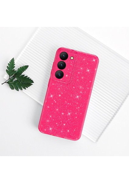 Samsung Galaxy A25 Uyumlu Kılıf Kamera Korumalı Parlak Işıltılı Simli Yıldızlı Renkli Slikon Kapak