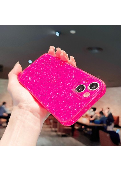 Iphone 15 Plus Uyumlu Kılıf Kamera Korumalı Parlak Işıltılı Simli Yıldızlı Renkli Slikon Kapak fiyatları
