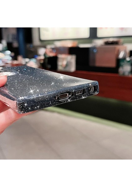Samsung Galaxy S22 Ultra Uyumlu Kılıf Kamera Korumalı Parlak Işıltılı Simli Yıldızlı Slikon Kapak indirimleri