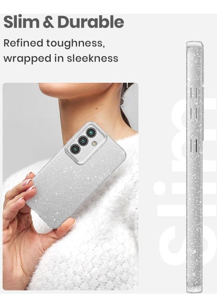 Samsung Galaxy A54 Uyumlu Kılıf Kamera Korumalı Parlak Işıltılı Simli Yıldızlı Renkli Slikon Kapak fiyatları