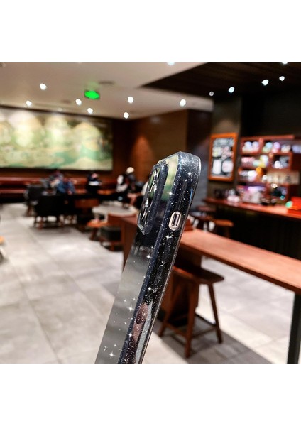 Iphone 13 Pro Uyumlu Kılıf Kamera Korumalı Parlak Işıltılı Simli Yıldızlı Renkli Slikon Kapak indirimleri