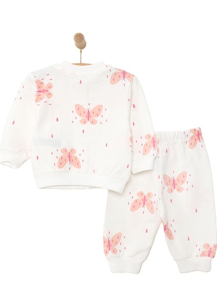 Basic Kız Fermuarlı Kelebek Desenli Eşofman Takımı Kız Bebek fiyatları