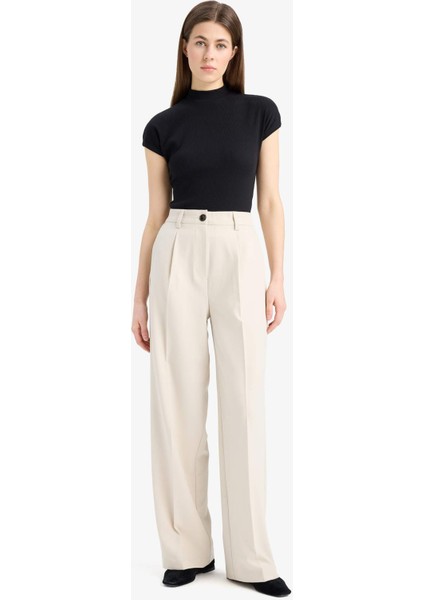 Slim Fit Dar Kesim Yarım Balıkçı Yaka Basic Düz Fitilli Kaşkorse Kısa Kollu Tişört F0365AX25SP