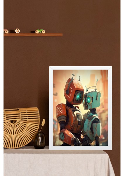 Yapay Zeka Görselli Mdf Plastik Çerçeveli Dekoratif Tablo indirimleri