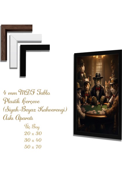 Yapay Zeka Görselli Mdf Plastik Çerçeveli Dekoratif Tablo fiyatları