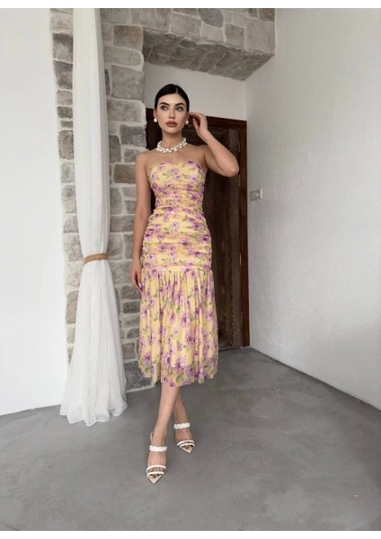 Talia Straplez Elbise