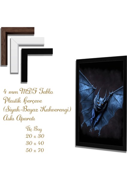 Yapay Zeka Görselli Mdf Plastik Çerçeveli Dekoratif Tablo fiyatları