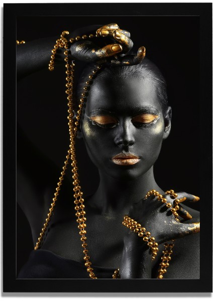 Yapay Zeka Görselli Mdf Plastik Çerçeveli Dekoratif Tablo