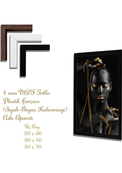 Yapay Zeka Görselli Mdf Plastik Çerçeveli Dekoratif Tablo fiyatları