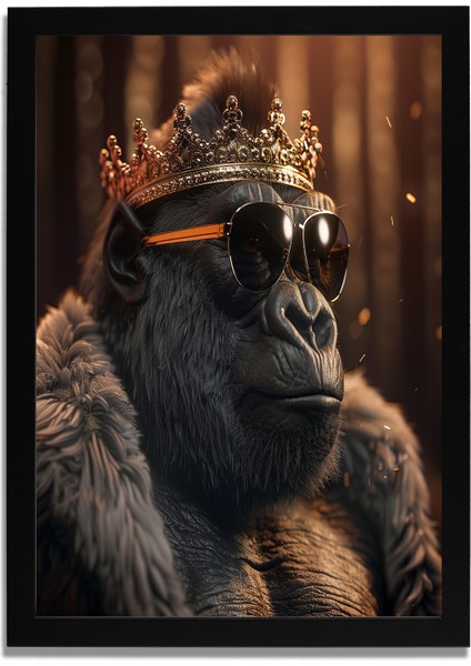 Yapay Zeka Görselli Mdf Plastik Çerçeveli Dekoratif Tablo