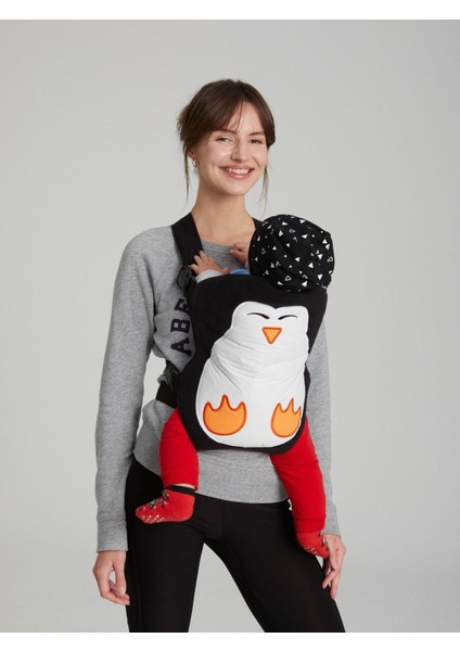 Woykids Bebek Taşıyıcı Kanguru - Bebek Taşıma Kangurusu Penguen Desenli
