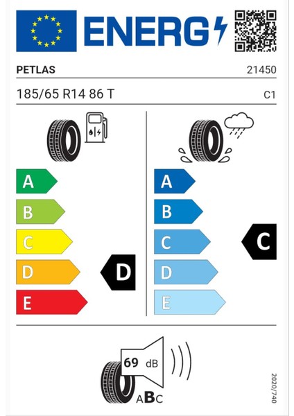 185/65 R14 86T Elegant PT311 Oto Yaz Lastiği (ÜRETİM YILI 2025) indirimleri