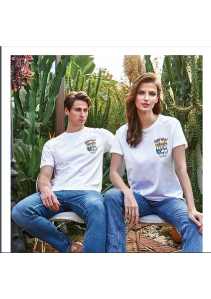 4113 Erkek T-Shirt Beyaz