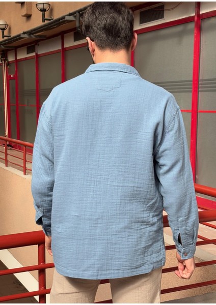 Apaş Yaka, Müslin Bezi, Yazlık&baharlık, Nefes Alan, 100% Pamuk, Oversize Gömlek G11 fırsatları