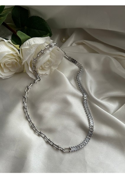 Zirkon Taşlı Kolye Çelik fiyatları