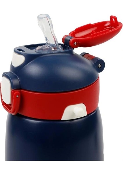 Vagonlife Dıller Paslanmaz Çelik Pipetli/pipetsiz Kullanım Matara/termos 9073 420ML Blue