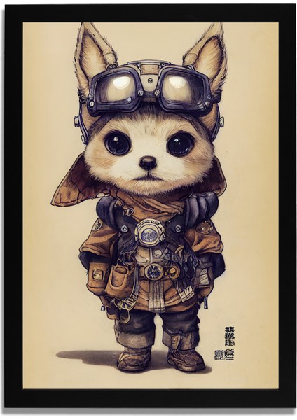 Yapay Zeka Görselli Mdf Plastik Çerçeveli Dekoratif Tablo