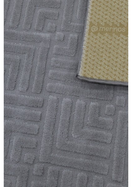 Merinos Frigya Gri Kaymaz Tabanlı Kesme Kabartmalı Salon Koridor Mutfak Halı fiyatları