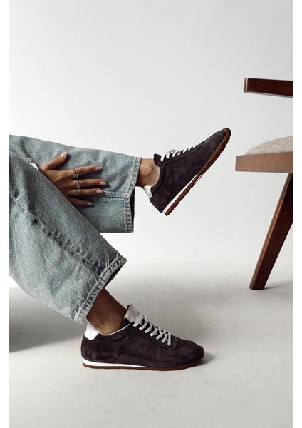 Sortie Antrasit Hakiki Deri Sneaker fiyatları