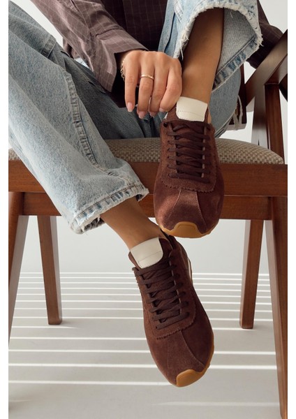 Sortie Kahverengi Hakiki Deri Sneaker indirimleri