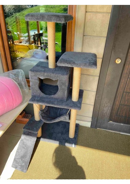 Kedi Tırmalama Platformlu S9 Beyaz 124 cm NR-0041 fırsatları