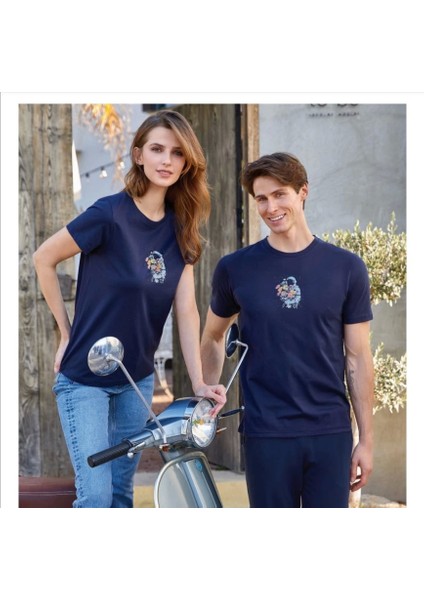 4112 Erkek T-Shirt Lacivert