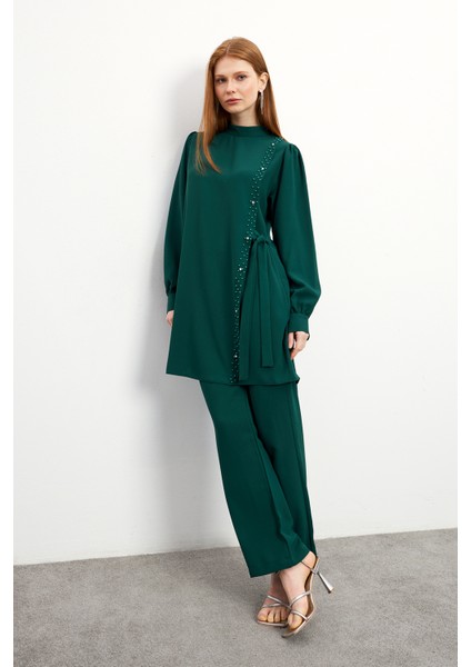 Eliza Tunik Pantolon Takım - Zümrüt fiyatları