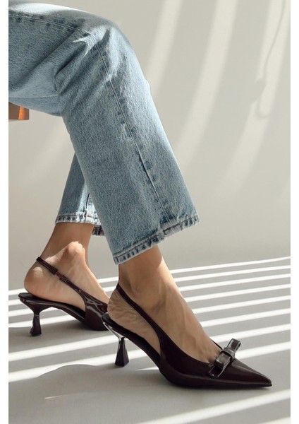 Enjoy Kahverengi Rugan Topuklu Ayakkabı fiyatları