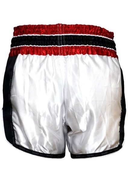 Muay Thai Şortu Retro Neo Beyaz MT3075