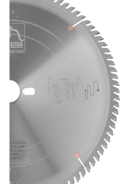 Sert Metal Plaketli Trp. Dişli Hassas Kesim Testeresi 300X3,2X30 Z96