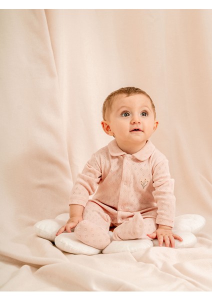 Jakarlı Bebe Yakalı Patikli Tulum