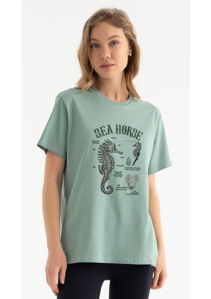 Sea Horse Tasarım T-Shirt