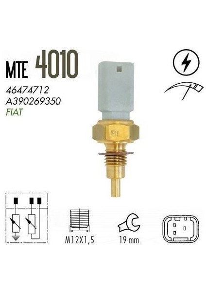MTE-4010 - Hararet (Ntc) Musuru Albea 1.6 00>12 Brava 1.6 95>01 Marea 1.6 96>02