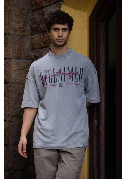 Yıkamalı Oversize Unisex T-Shirt fırsatları