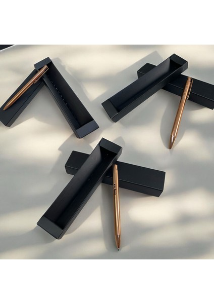 Kişiye Özel Isimli Kutulu Metal Tükenmez Kalem Set