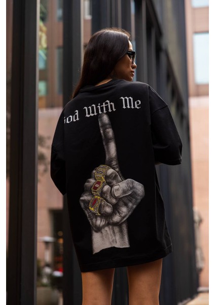 God With Me Oversize Unisex T-Shirt