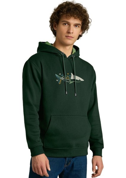 Piksel Köpekbalığı Kapşonlu Sweatshirt fiyatları