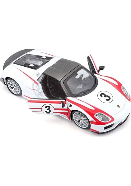 Nessiworld 28009 Burago Porsche 918 Spyder 1:24 Model Araba -Sunman