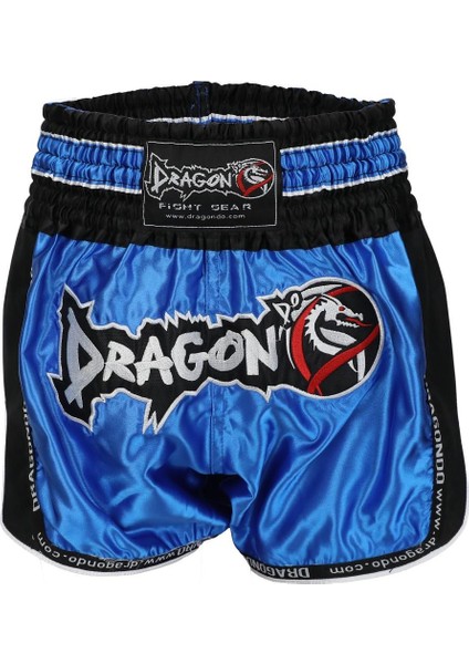 Muay Thai Şortu Retro Neo Mavi MT3075