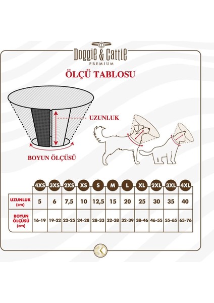 Kedi Köpek Yakalık xs 10x24-28cm