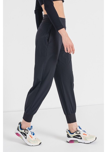 Wmns Dri Fit Bliss Mide Rise 7/8 Jogger Yürüyüş Koşu Pantolonu Siyah Eşofman Altı