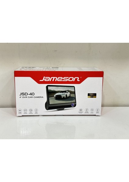 Jsd-40 Ekranlı Iç Dış Kayıt Kamera ön kamera 720p iç kamera 480 p 140 DERECE GÖRÜŞ AÇISI DÖNÜŞÜMLÜ KAYIT G-SENSOR 32gb hafıza kartı destekli
