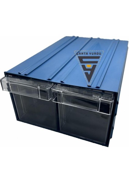 Sembol 501 Plastik Çift Çekmeceli Kutu 302X210X124MM 18 Adet modelleri