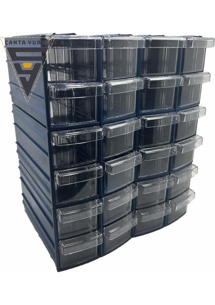 Sembol 114 Plastik Çift Çekmeceli Kutu 155X95X55MM 12 Adet indirimleri