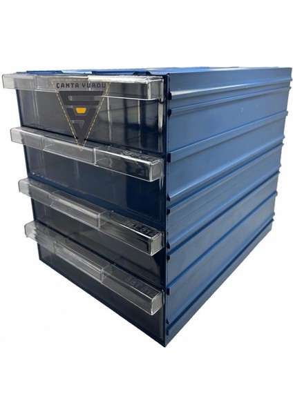 Sembol 512 Plastik Çift Çekmeceli Kutu 340X260X150MM 12 Adet