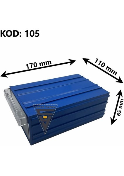 Sembol 105 Plastik Çekmeceli Kutu 170X110X65MM 50 Adet fiyatları