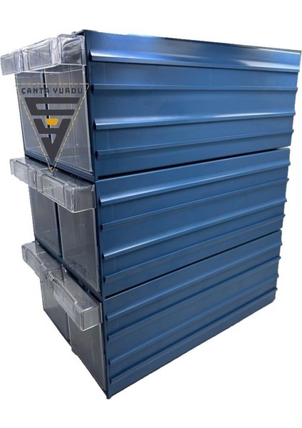 Sembol 501 Plastik Çift Çekmeceli Kutu 302X210X124MM 10 Adet modelleri